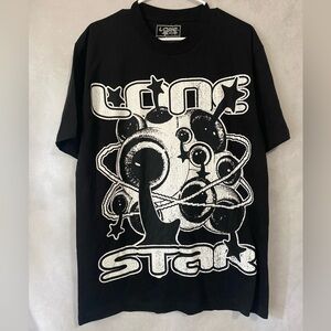 Lonestar by That Mexican OT Eyes Black T-Shirt Size Large